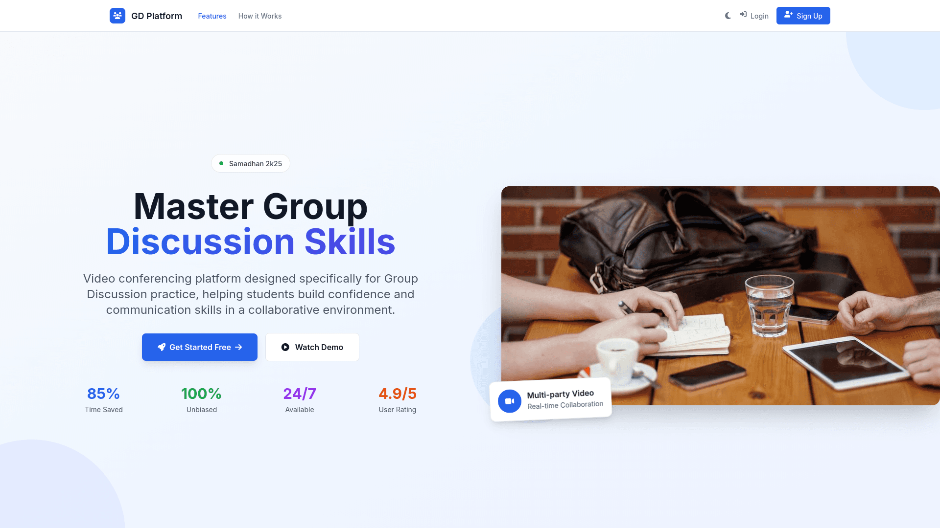 AI-Powered Group Discussion Platform - Image 1